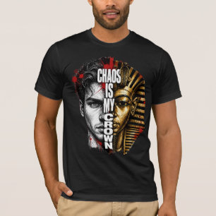 Chaos Is Mijn Kroon – Pharao Streetwear Grafisch T-shirt
