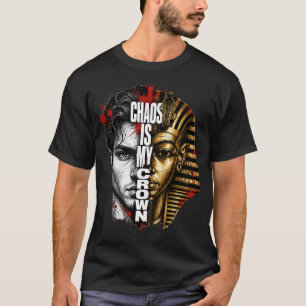 Chaos Is My Kroon – Pharaoh Streetwear Grafische T T-shirt
