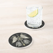 Chaos is orde zandsteen onderzetter (Zijkant)