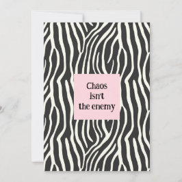 Chaos isn't the enemy kaart