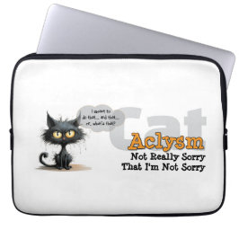 Chaos Kitty Laptophoes: Niet Sorry Laptop Sleeve