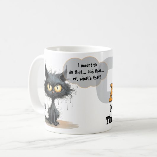 Chaos Kitty Mug: Not Sorry Koffiemok (Voorkant links)