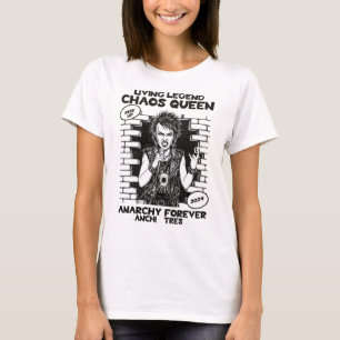 Chaos Koningin, Punk Kunst, Anarchie Design, Leven T-shirt