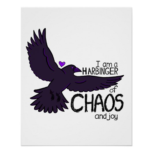 Chaos Kraai Perfect Poster (Voorkant)