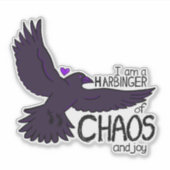 Chaos Kraai Sticker (Voorkant)