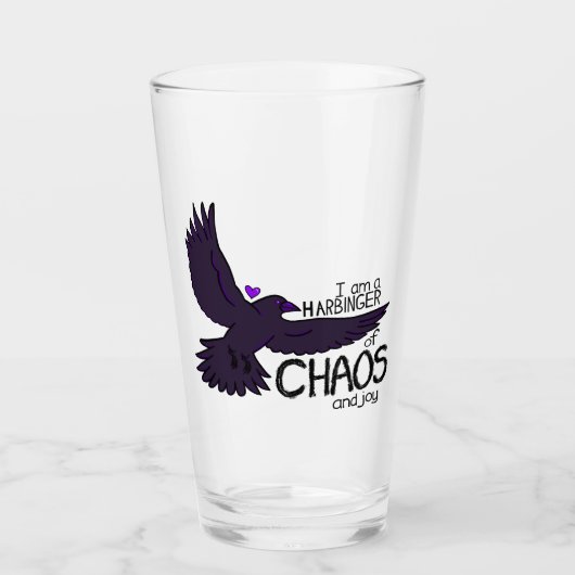 Chaos Kraai Tapijt Glas (Voorkant)