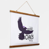 Chaos Kraai Tapijt Hangend Wandkleed (Gebogen)