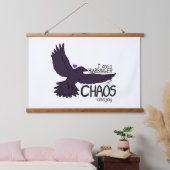 Chaos Kraai Tapijt Hangend Wandkleed (Slaapkamer)