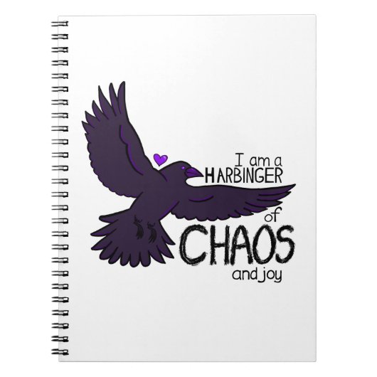 Chaos Kraai Tapijt Notitieboek (Voorkant)