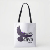 Chaos Kraai Tapijt Tote Bag (Voorkant)