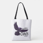 Chaos Kraai Tapijt Tote Bag (Achterkant)