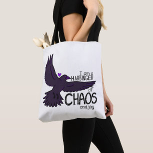 Chaos Kraai Tapijt Tote Bag