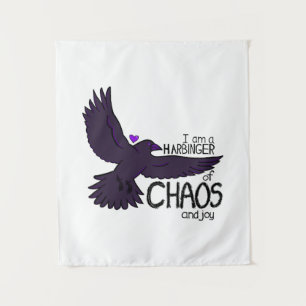 Chaos Kraai Tapijt Wandkleed