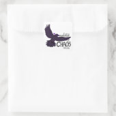 Chaos Kraai Vierkante Sticker (Tas)