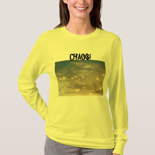 Chaos lucht en wolken t-shirt (Voorkant)