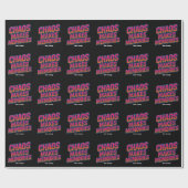 Chaos maakt herinneringen retro synthwave ontwerp cadeaupapier (Vlak)