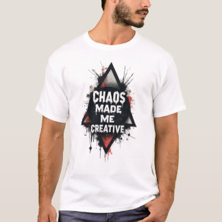 Chaos Made Me Creative T-shirt voor Mannen | Urban