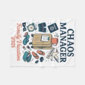 Chaos Manager Shirt – Matching Family Vacation 202 Fleece Deken (Voorkant (Horizontaal))