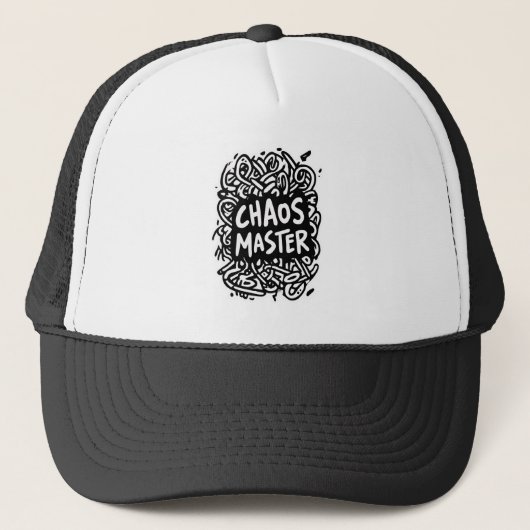 Chaos Meester – Multitask Design Trucker Pet (Voorkant)