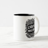 Chaos Meester – Multitask Design Tweekleurige Koffiemok (Voorkant rechts)