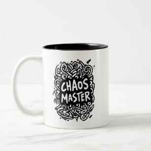 Chaos Meester – Multitask Design Tweekleurige Koffiemok