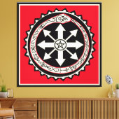 Chaos met Ouroburos Snake Canvas Afdruk (Insitu (Woonkamer))