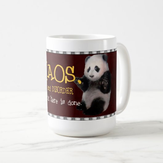 Chaos, mijn werk hier is gedaan Mok (Voorkant rechts)