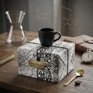 Chaos naar Orde Abstract Geometrisch  Cadeaupapier