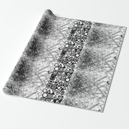 Chaos naar Orde Abstract Geometrisch Cadeaupapier
