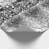 Chaos naar Orde Abstract Geometrisch  Cadeaupapier (Hoek)