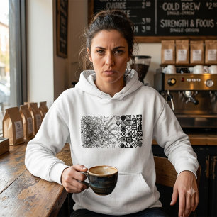 Chaos naar Orde Abstract Geometrisch Hoodie