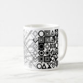 Chaos naar Orde Abstract Geometrisch Koffiemok (Voorkant rechts)