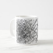 Chaos naar Orde Abstract Geometrisch Koffiemok (Voorkant links)