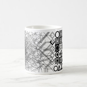 Chaos naar Orde Abstract Geometrisch Koffiemok