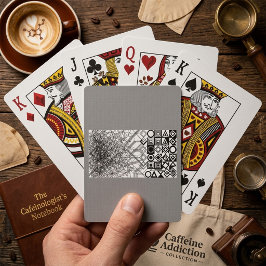 Chaos naar Orde Abstract Geometrisch Pokerkaarten