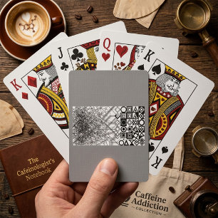 Chaos naar Orde Abstract Geometrisch  Pokerkaarten