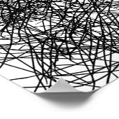 Chaos naar Orde Abstract Geometrisch  Poster (Hoek)
