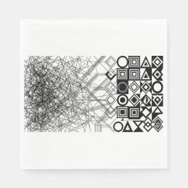 Chaos naar Orde Abstract Geometrisch Servet