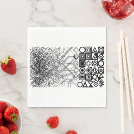 Chaos naar Orde Abstract Geometrisch Servet