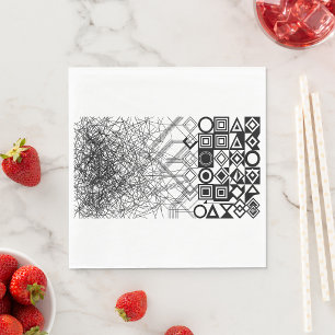 Chaos naar Orde Abstract Geometrisch  Servet