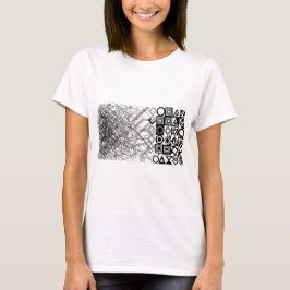 Chaos naar Orde Abstract Geometrisch T-shirt