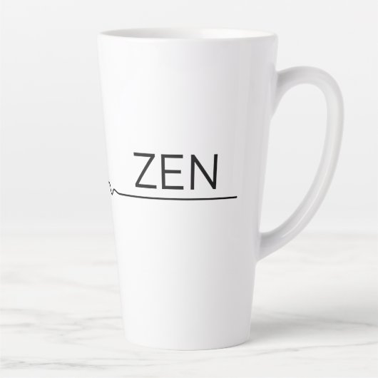 Chaos naar Zen in een Wrap-Around Design Latte Mok (Rechts)