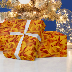 Chaos of Red & Yellow: Monsella Two-Tone Tulips Cadeaupapier