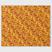 Chaos of Red & Yellow: Monsella Two-Tone Tulips Cadeaupapier (Vlak)