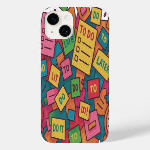Chaos of To-Do's: kleurrijk Storm Case-Mate iPhone 14 Hoesje