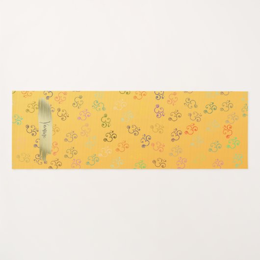 Chaos OMs | Geel, , helder Yogamat (Voorkant (horizontaal))