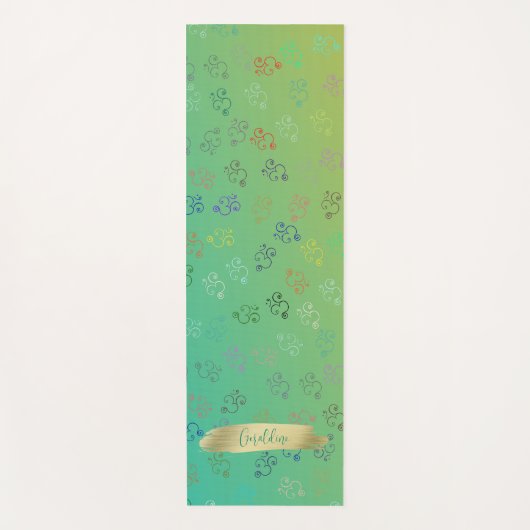 Chaos OMs | Green Ombre, Om Yogamat (Voorkant)