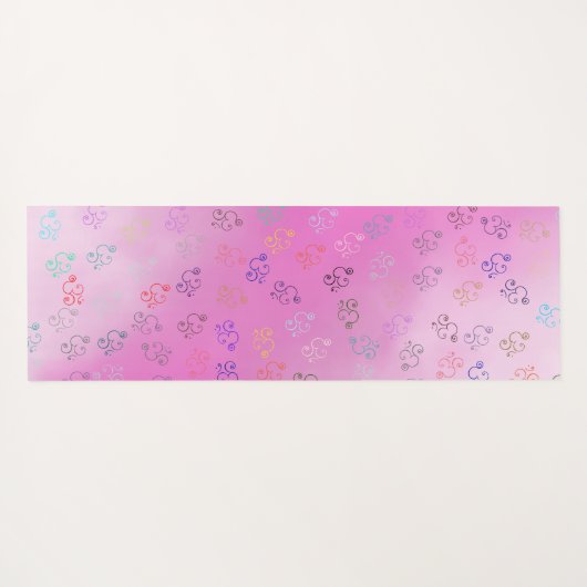 Chaos OMs | Lavender,  roze ombre om Yogamat (Achterkant (horizontaal))
