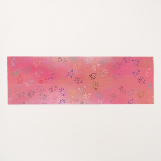 Chaos OMs | Red Ombre,  Om Yogamat (Achterkant (horizontaal))