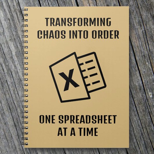 Chaos omzetten in een grappige volgorde notitieboek